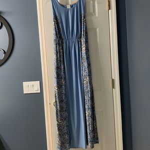 Soma Maxi Dress - slip inside - Soft Material - size L - 2 side pockets